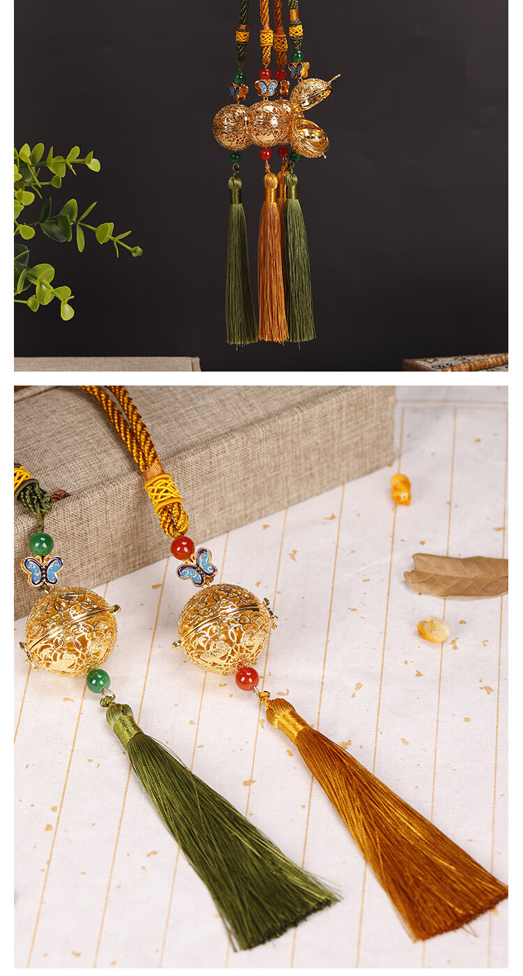 葡萄花鸟纹香囊 纯铜香薰球香囊吊坠杨贵妃宫廷贵妇唐纹服配汉服 款式