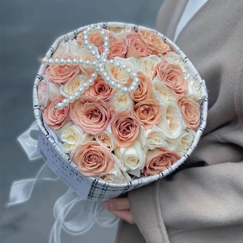 母亲节网红小香风花束小众玫瑰花生日北京鲜花速递同城配送上海杭州