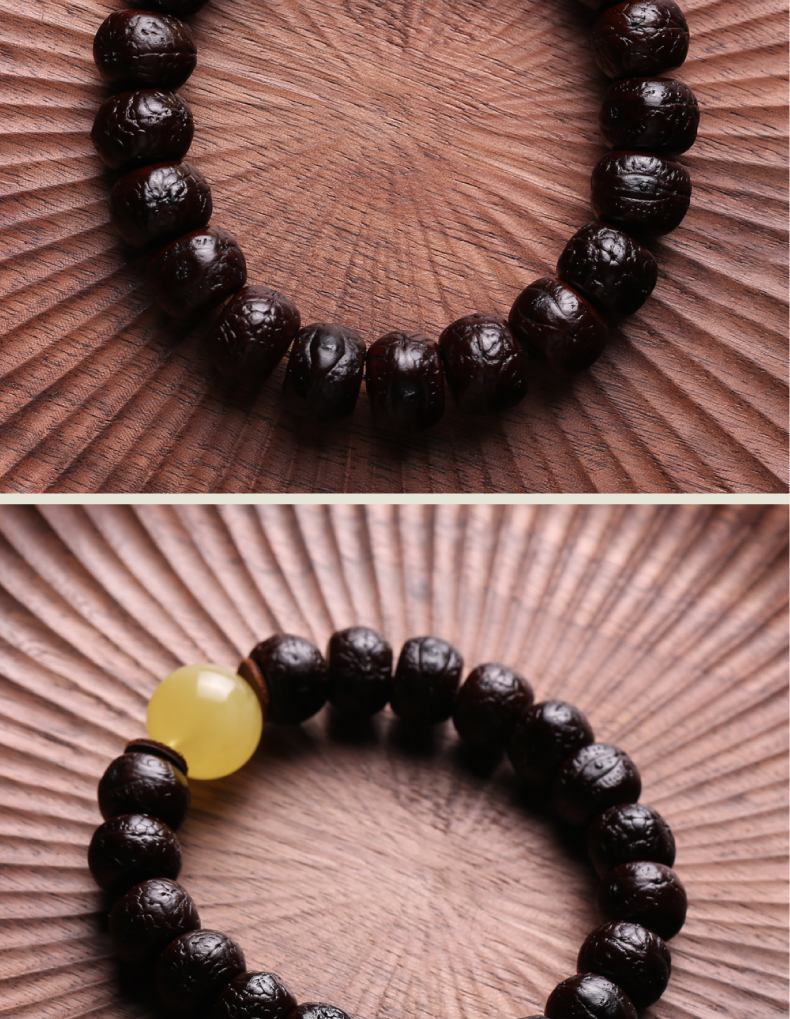 晶宇祥西藏酥油供老凤眼菩提子手串菩提籽佛珠手链藏式配天然蜜蜡文玩