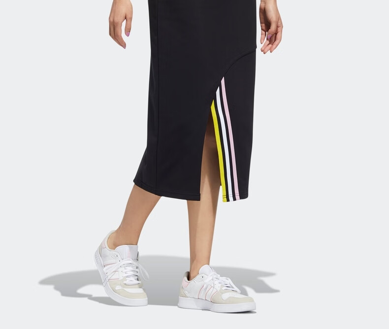 adidas阿迪达斯官网neo女装春季运动中长开叉半身裙hf7331黑色黑色axs