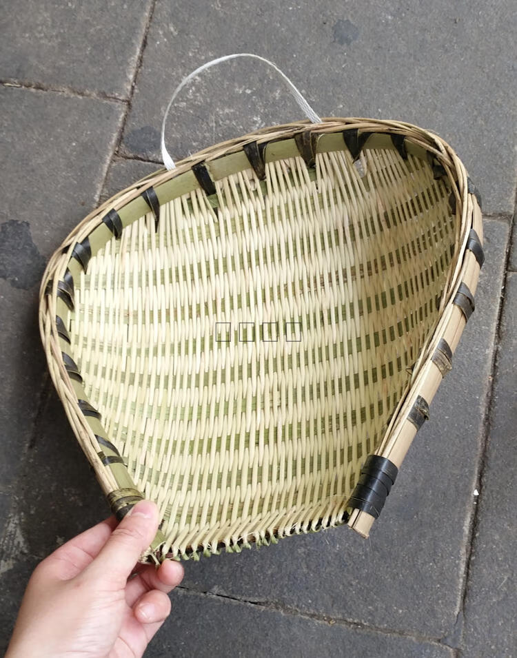 泰西丝家用筲箕竹子筲箕手工竹筐餐具竹编制品四川家用沥饭厨房烧箕