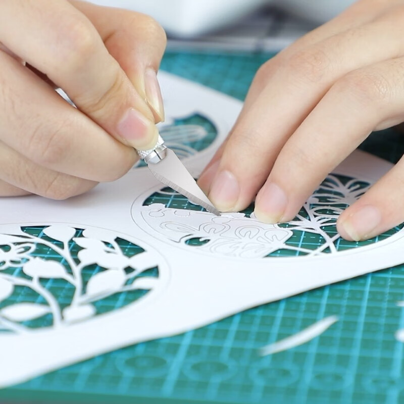 手工剪纸刻刀学生套装刻纸橡皮雕刻刀纸雕模型工具笔刀安全笔帽一个