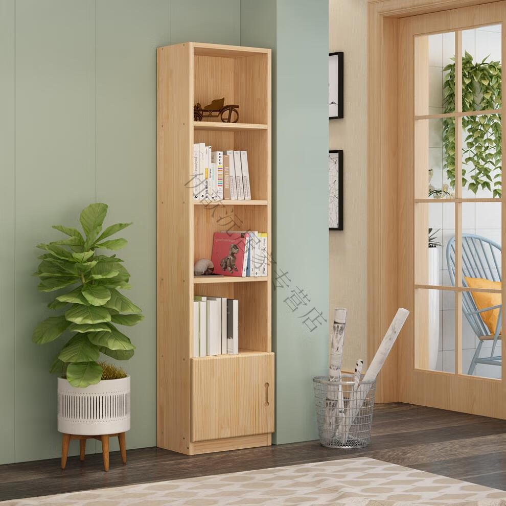 小️米(m️i)生态米家通用境珧墙角书架 实木转角置物架客厅墙角