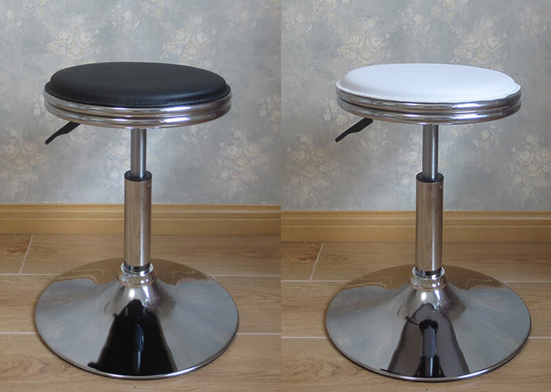圆凳子待客皮旋转升降工作凳收银小圆凳接待凳酒吧椅吧台椅酒吧凳实验
