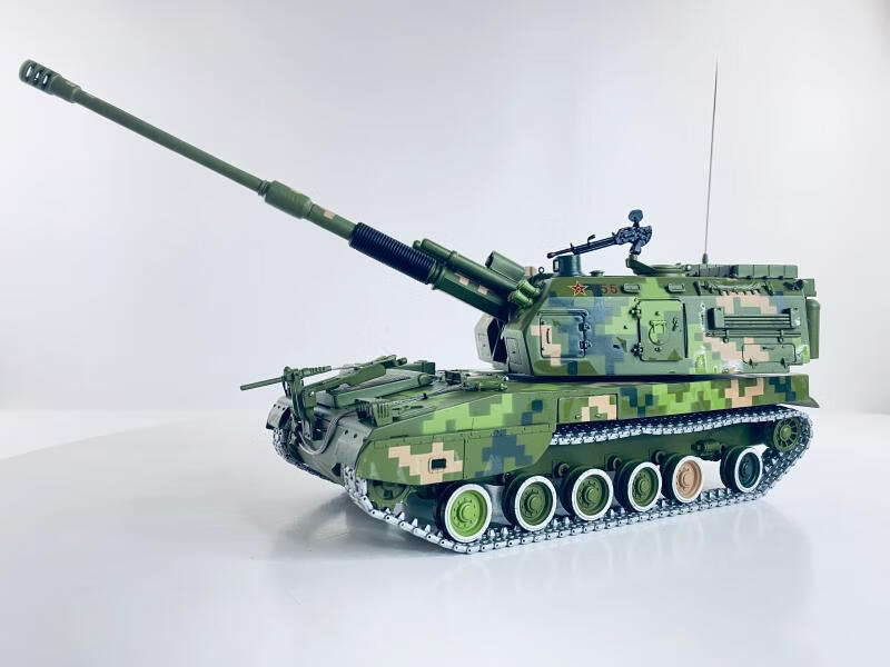 plz05式新155毫米自行加榴炮合金模型自行火炮合金成品收藏摆件130