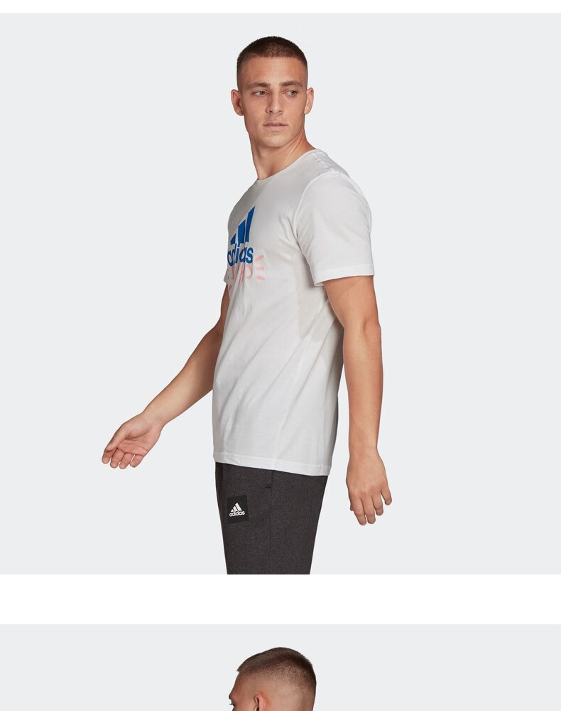 adidas阿迪达斯官网男装夏季运动圆领短袖t恤fn1728 白 a/m(175/96a)