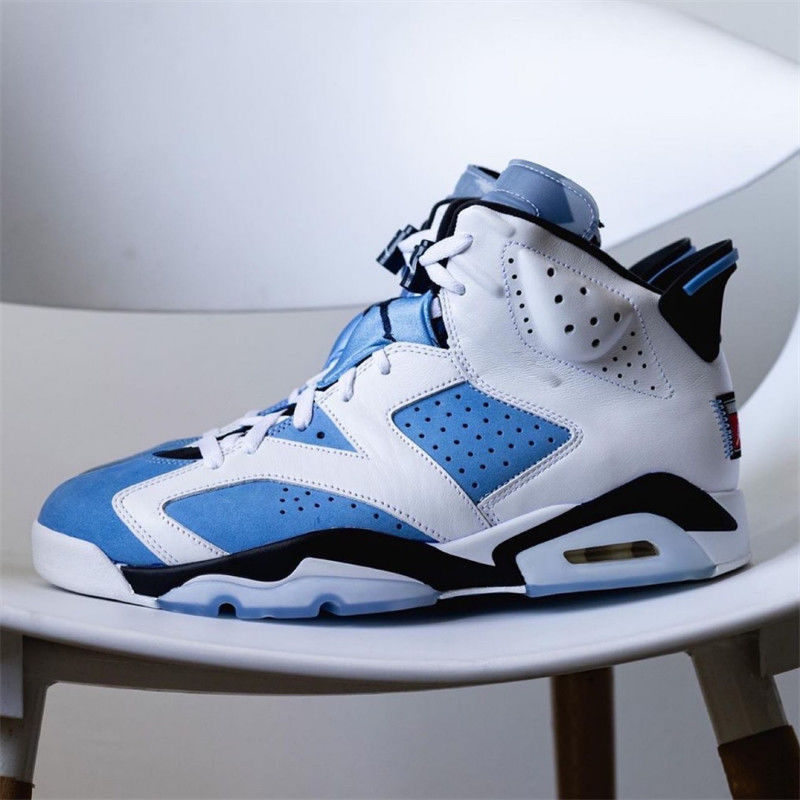 unc aj6北卡蓝乔6大学蓝高帮篮球鞋休闲运动鞋男鞋ct8529-4 aj6 aj6