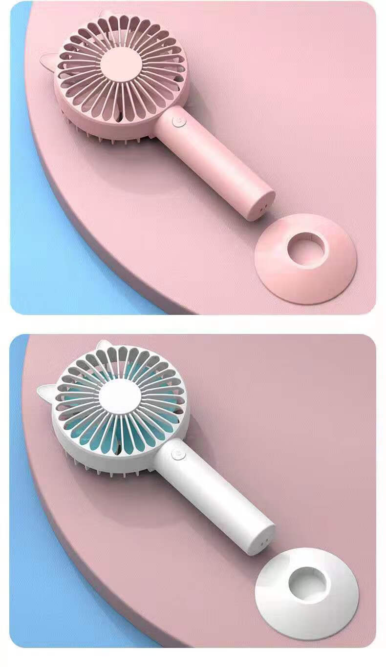 柏蝶莱小风扇便携式手拿电风扇夏日usb手持迷你充电静音学生宿舍大