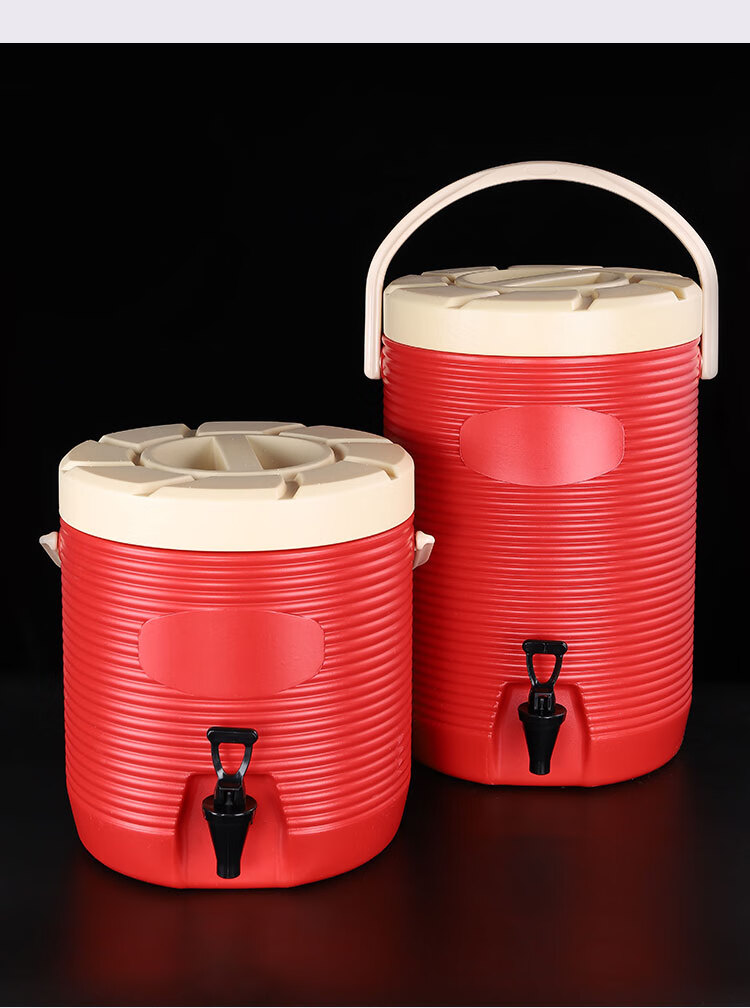 pc塑料热饮保温桶大容量豆浆奶茶桶奶茶店果汁饮料冷饮保冷桶商用13l