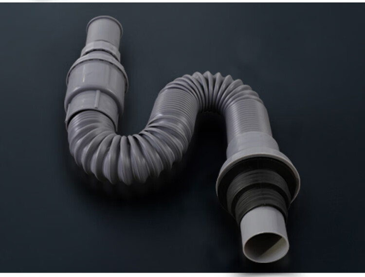 不锈钢洗手盆下水管洗脸盆池下水器台盆面盆排水软管配件套装翻盖有孔