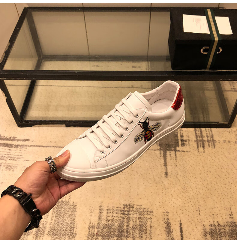 酷奇男鞋一脚蹬懒人鞋个性社会精神小伙青年小白鞋男板鞋韩版潮流2022