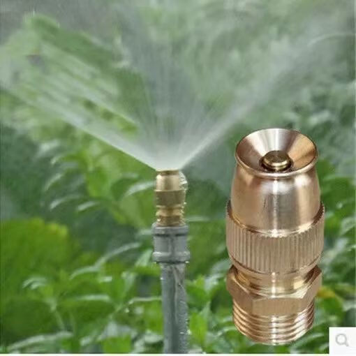 喷灌喷头4分可调头喷头纯铜屋顶降温雾化喷嘴草坪自动喷水浇花洒水器