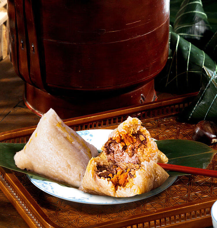 粤西大棕250g只阳江粽子特产裹蒸粽肉粽五花肉蛋黄绿豆送礼减水粽白粽