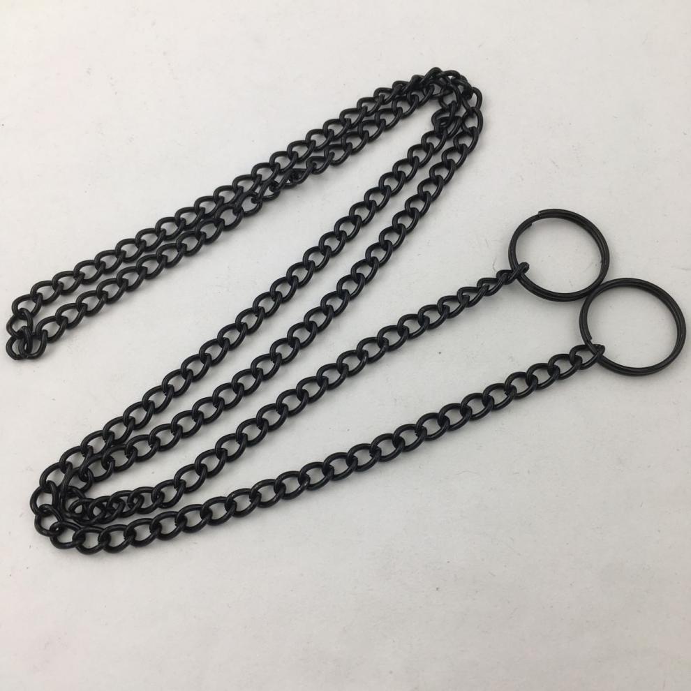 黑色吊牌链铁链子科室门牌广告挂牌吊链海报金属挂链吊链细铁链 80