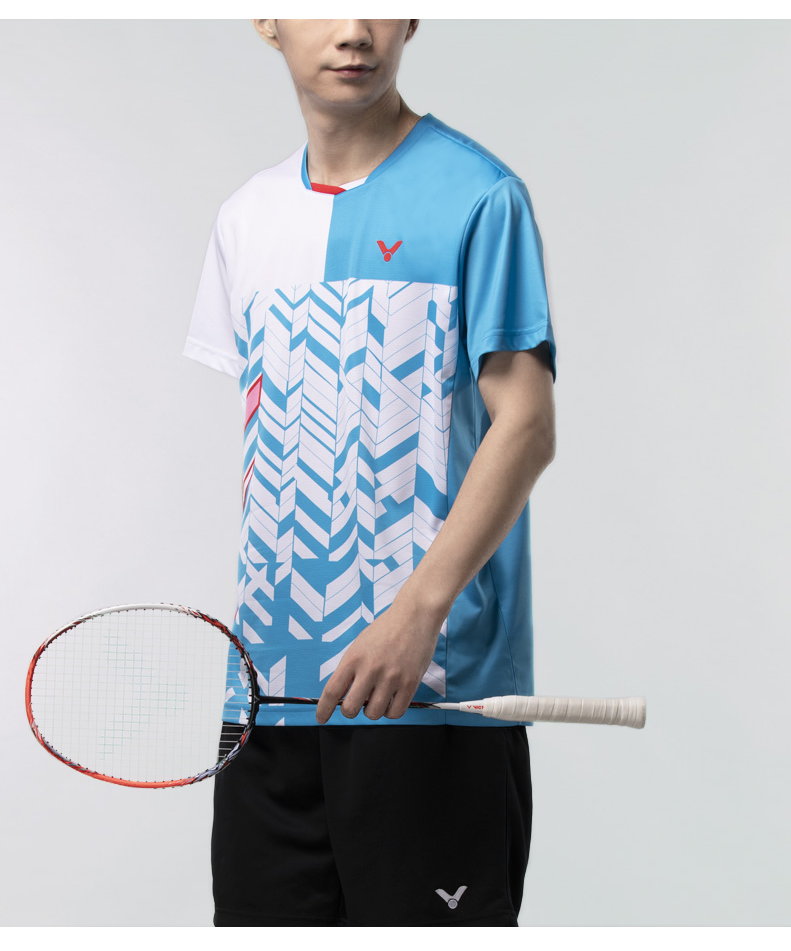 胜利羽毛球服夏季速干短袖男女yy大赛服李宗伟球衣同款运动t恤透气速