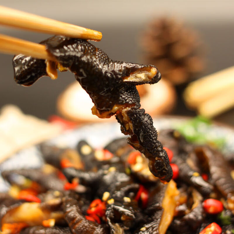 川牧牌麻辣鸡脚 250g*6袋 脱骨麻辣乌鸡爪红油无骨凤爪去骨黑鸡脚四川