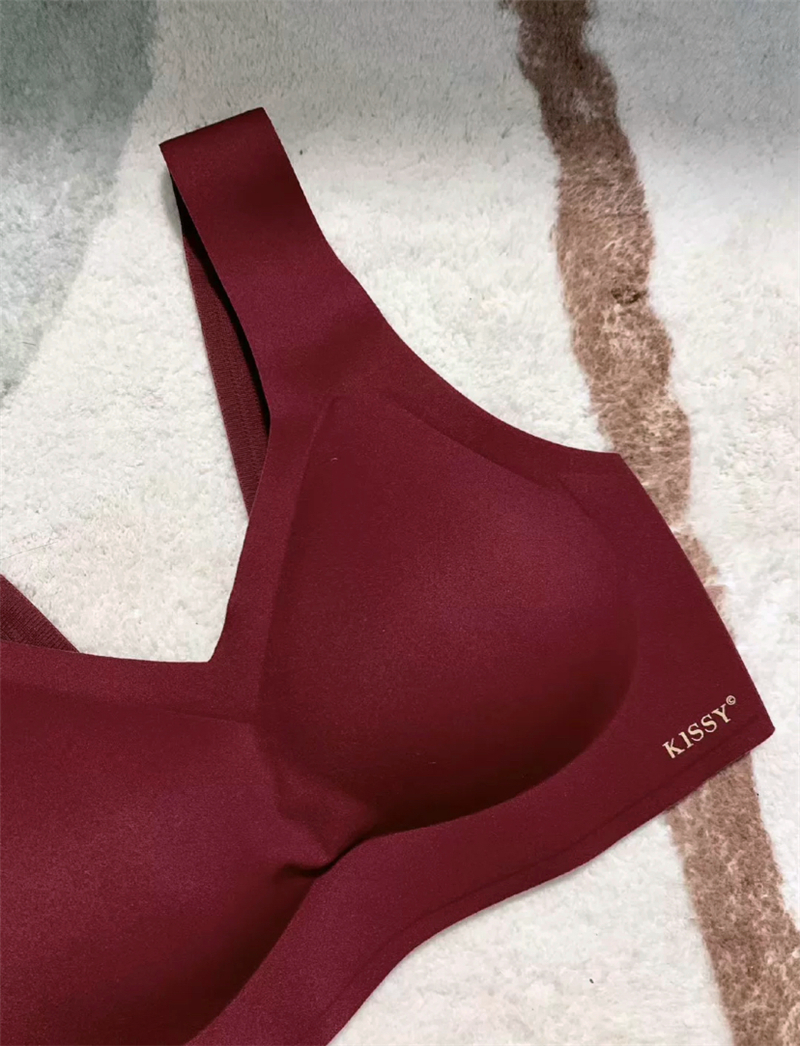 kissy内衣旗舰店官方旗舰专柜正品如吻女吊带铂金款氧心红色文胸 吊带