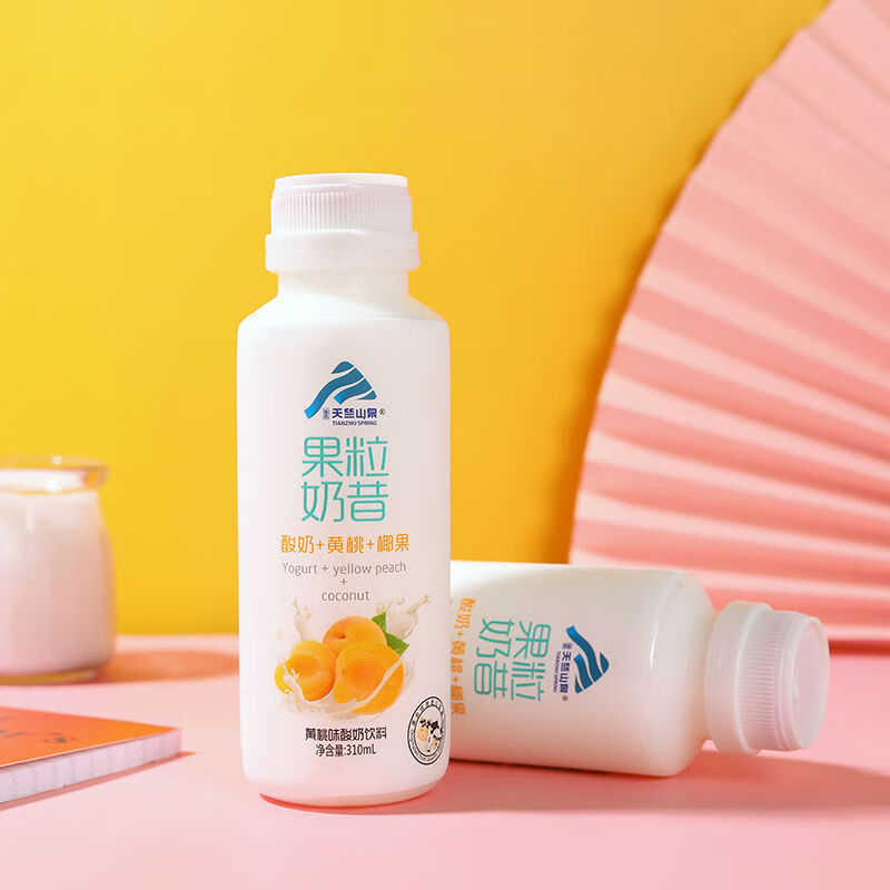 代餐奶昔水果黄桃燕麦脱脂风味酸奶低脂牛奶乳酸菌饮料整箱批发草莓6