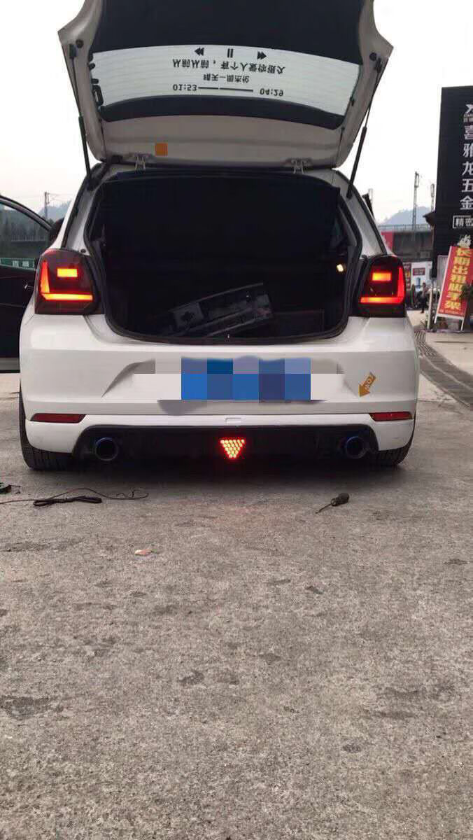 适用于汽车改装通用led领航灯f1刹车灯爆闪防追尾车尾灯包围三角巡航