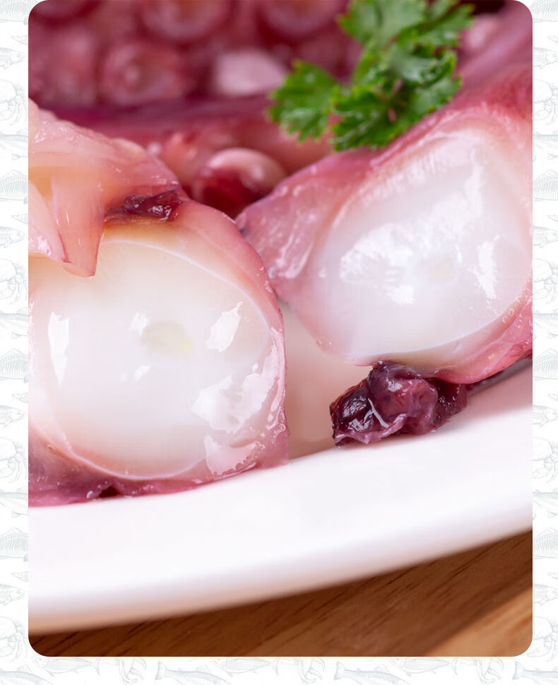 章鱼足刺身海鲜水产新鲜冷冻八爪鱼足须 【净重无冰衣】5斤装精选肥