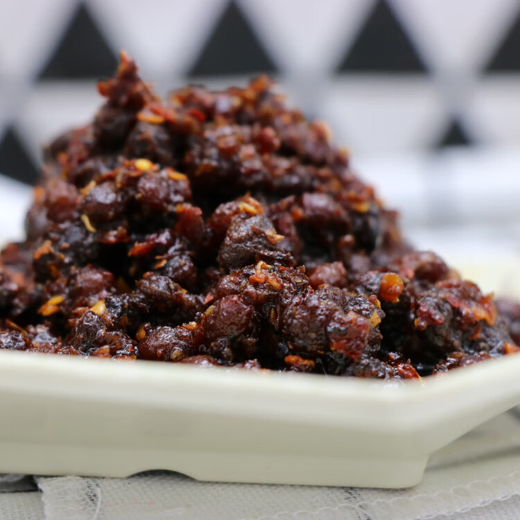 云南特产七甸风味豆豉500克风干豆豉麻辣香锅豆瓣酱川味川菜调料500g