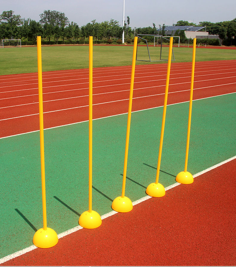 足球绕杆桩训练器材中考篮球蛇形跑杆体育障碍物倒车桩停车标志杆圆口