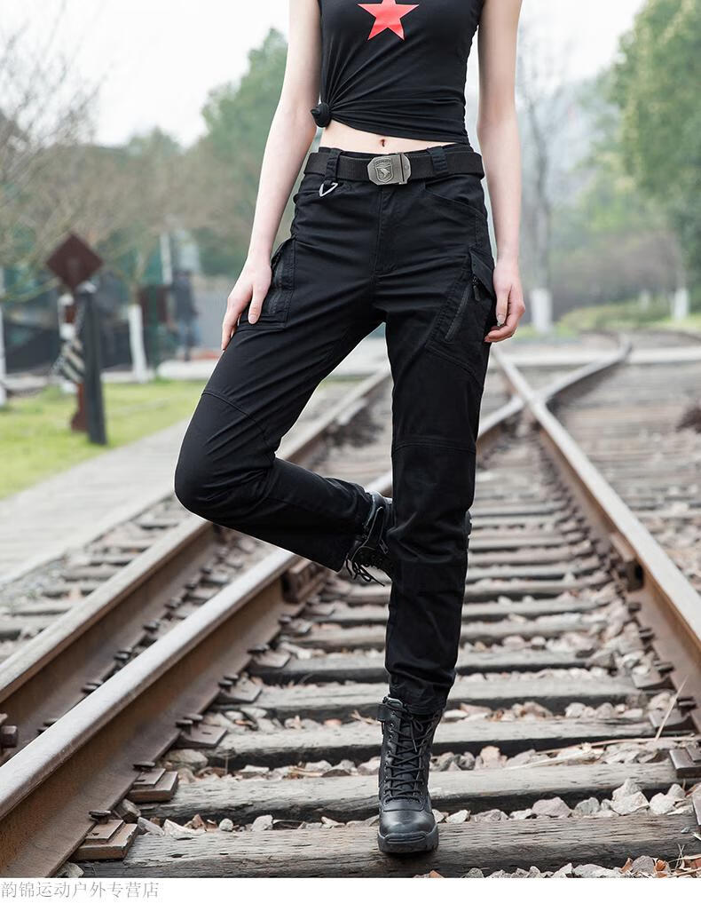 执政官户外军迷服饰夏季春秋季户外工装裤女修身显瘦战术裤军迷裤直筒