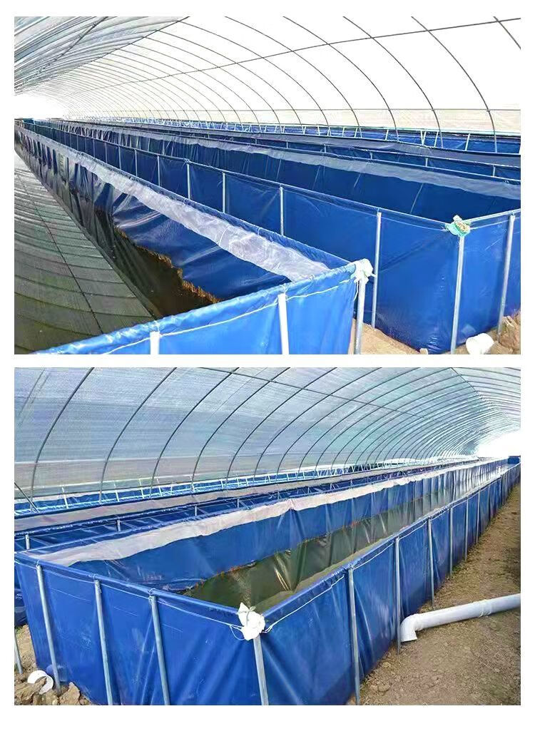 镀锌板帆布鱼池防水布家用养殖水箱刀刮布养鱼帆布蓄水池户外油布