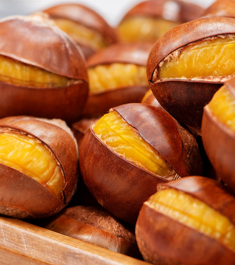 开口板栗栗子熟即食新鲜甘栗仁休闲坚果零食150g2袋150g2包软糯好吃