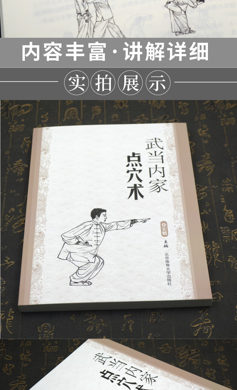 武当内家点穴术武当内功技法武术书籍大全搭武功套路易筋经武功能性