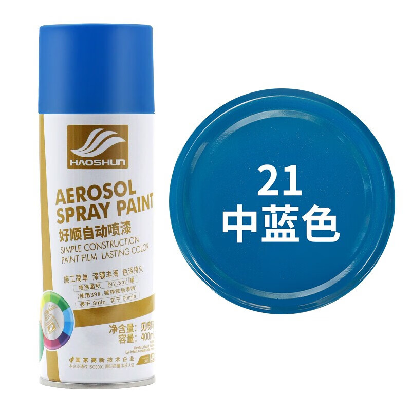 蓝色喷漆自喷漆 手摇喷漆哑光汽车摩托车自行车油漆 家居室外手喷漆 h