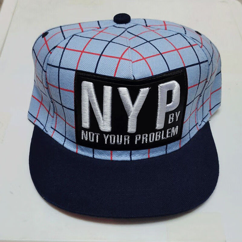 希尔库班平檐帽棒球帽女字母同款平沿帽防晒遮阳帽休闲百搭户外刺绣