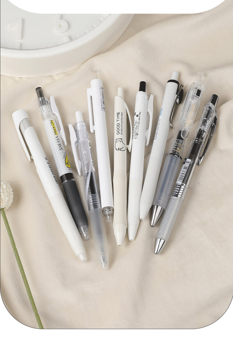 斑马牌(zebra)中性笔jj15套装白杆笔系列按动笔高颜值手感好ins风0.