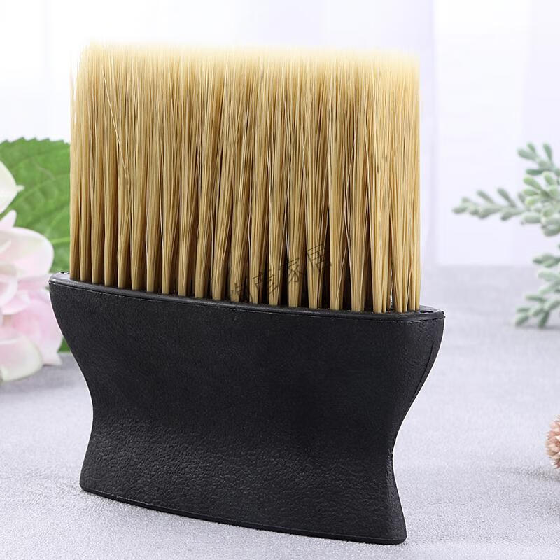 美发用品扫头发刷子软毛掸发担扫理发毛刷剪发廊扫碎发刷工具纤维毛扁