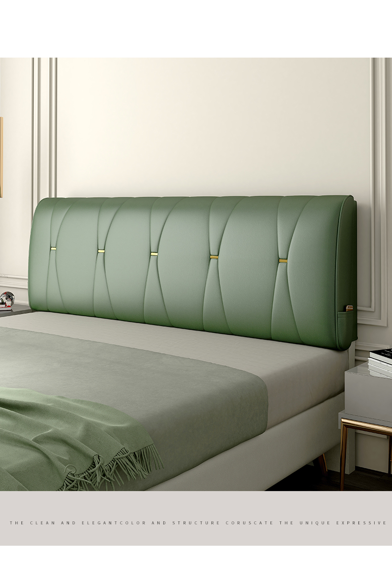 皮质床头靠垫大靠背1.