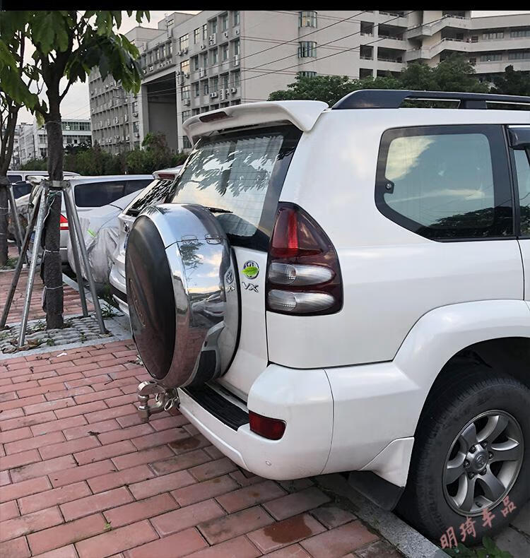 适用于03-09老款霸道尾翼普拉多霸道2700/4000改装带灯后尾翼 【高