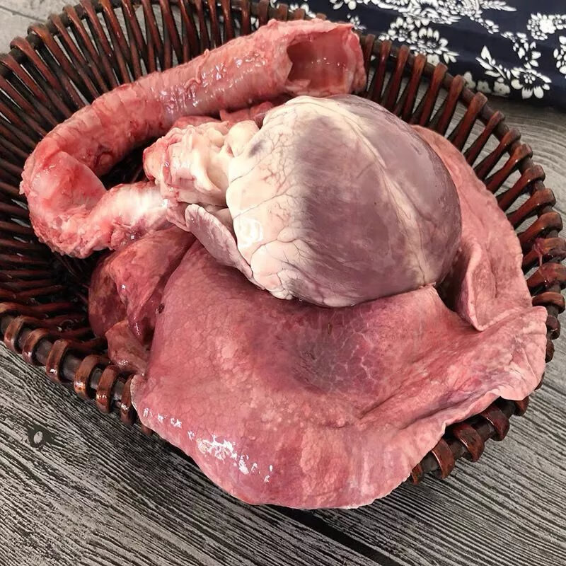 当天现宰生羊杂 羊内脏羊下水羊心肺肝肚子肠 去皮羊头一套羊下水