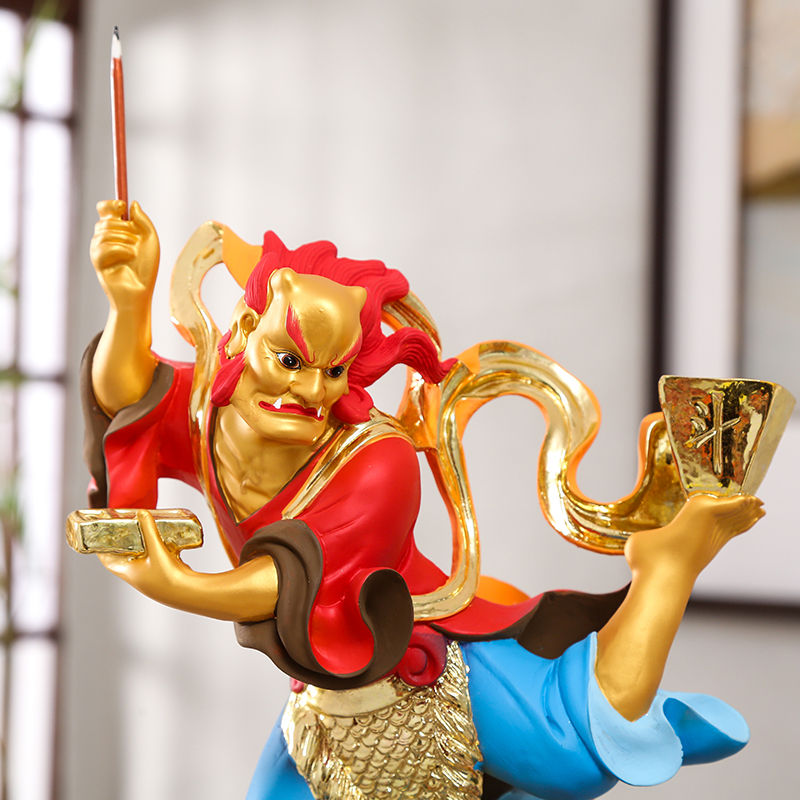 16寸魁星像树脂佛像站魁星道教神像魁星踢斗定制图片色