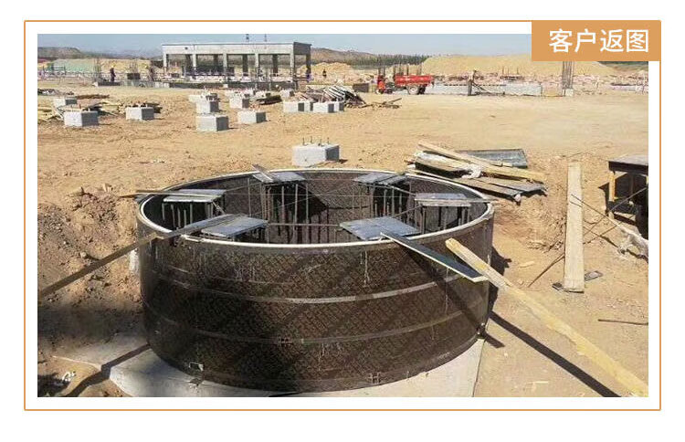 桥梁圆柱子木模板电力桩圆模板圆柱定型模板圆形模板检查井筒模具