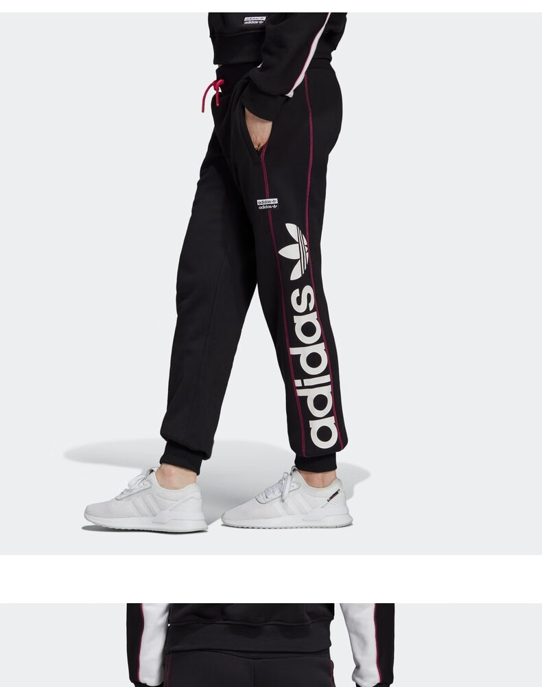 adidas阿迪达斯三叶草运动裤女裤夏季健身训练裤子户外跑步透气舒适