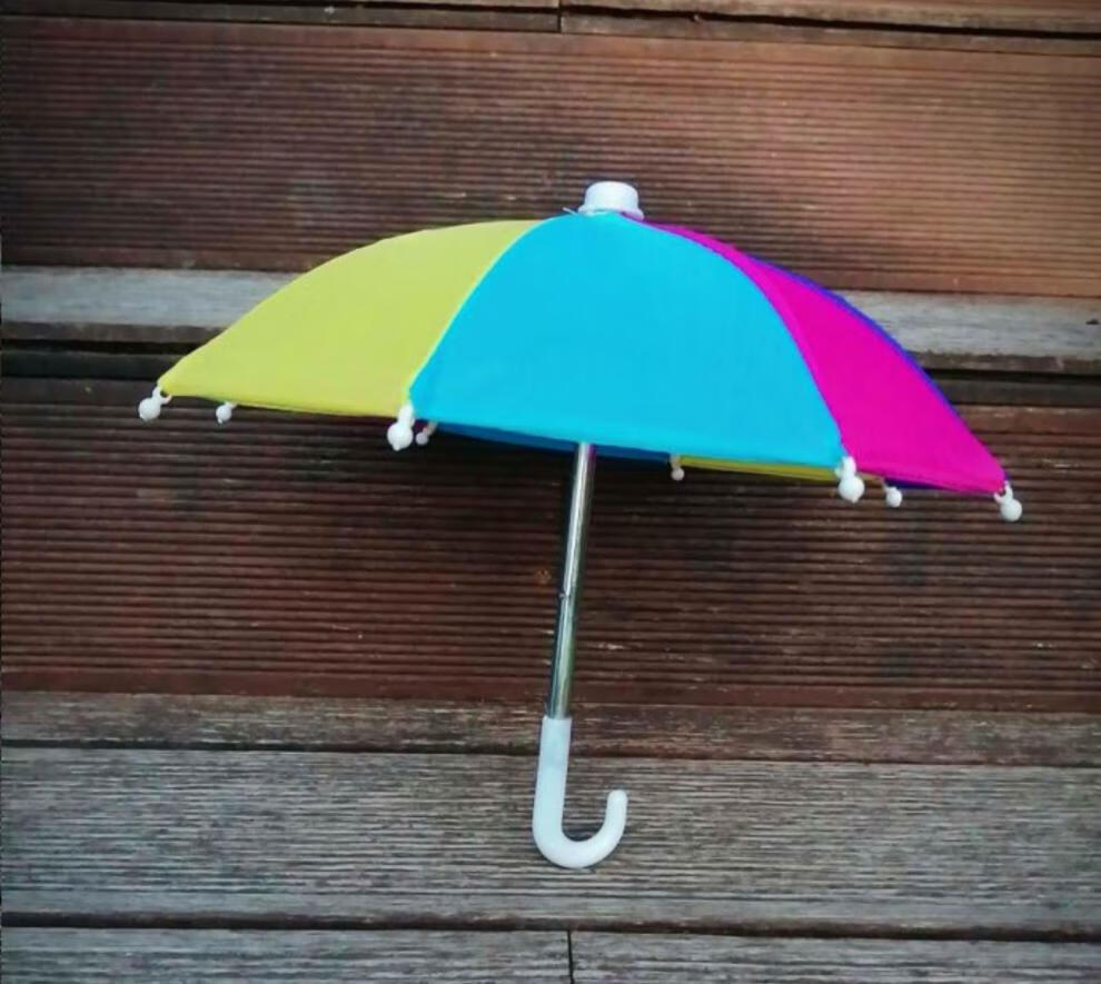 聂庄迷你玩具小雨伞儿童装饰超小雨伞摄影道具伞宝宝卡通小号伞纯色伞
