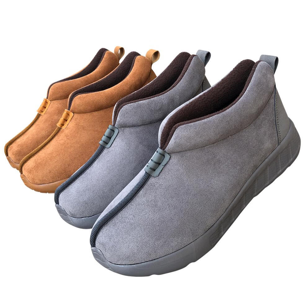 天彩绣 僧棉鞋冬季加厚绒面舒适轻便保暖毛单鞋禅修僧侣鞋棉僧鞋 灰色