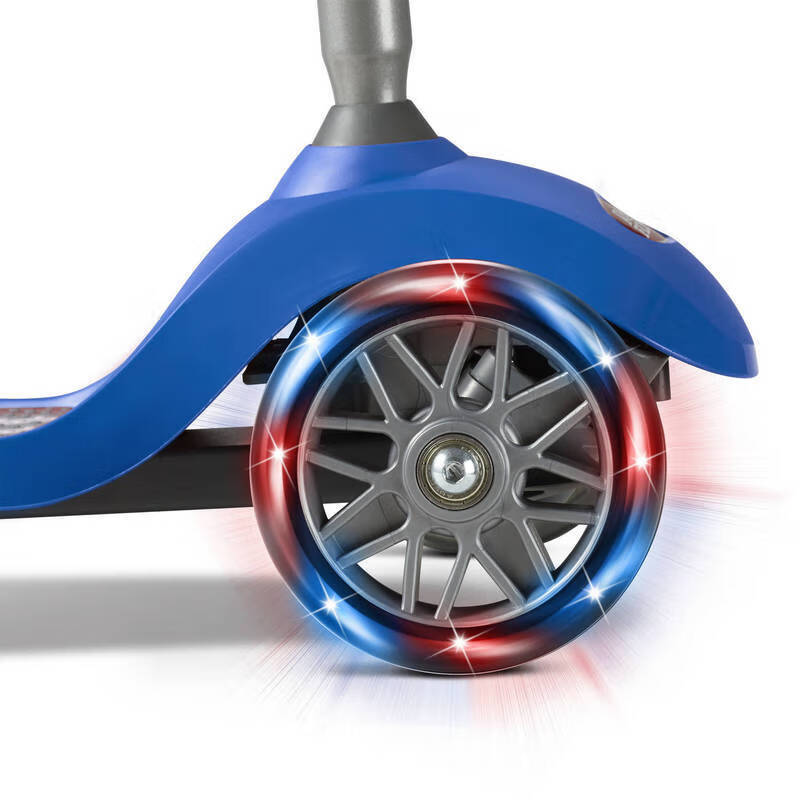 美国radioflyer儿童滑板车三轮溜溜车368岁小孩男女闪光滑滑车549z