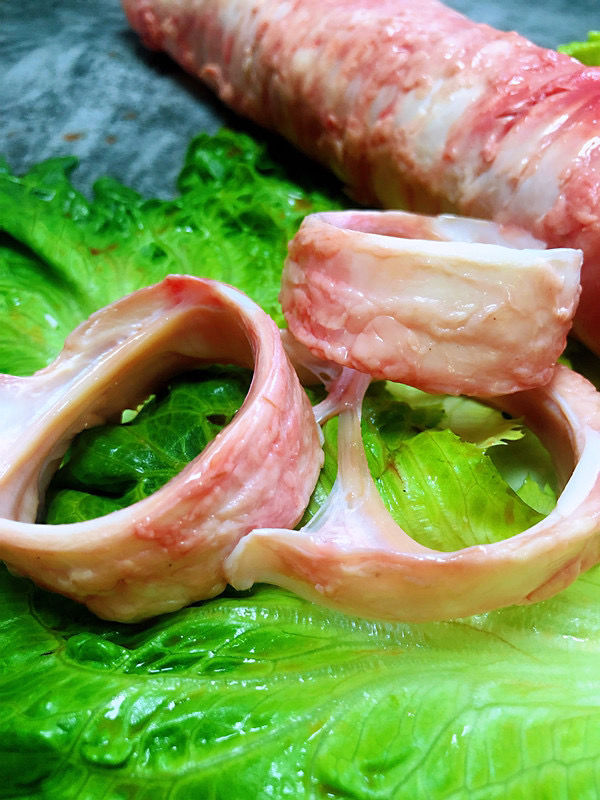 现宰新鲜牛气管精修去油牛肺管牛喉管牛软骨脆骨牛杂类新鲜现取五斤牛