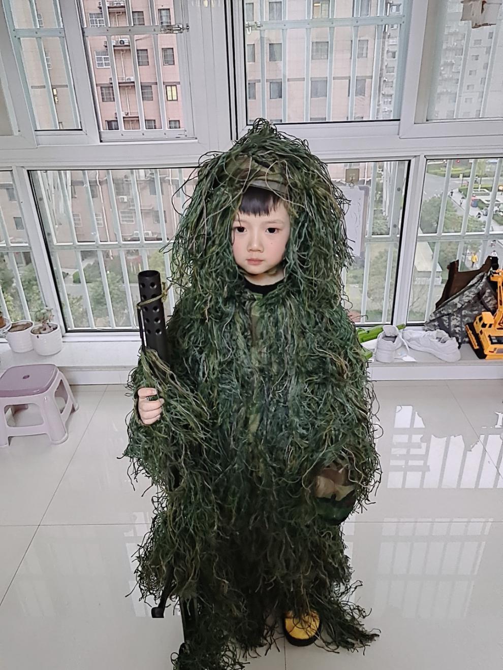 支持国产威乐思丛林隐身衣儿童吉利服全套吉地服绝地求生cos隐身衣手