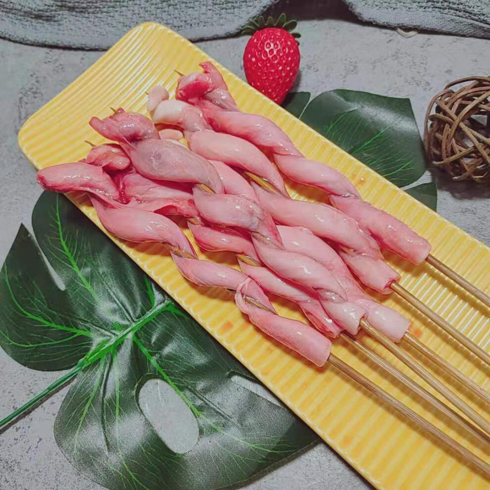 新鲜冷冻猪鞭猪烧烤系列去油土猪猪鞭-雨林食味 新鲜猪鞭10根【图片