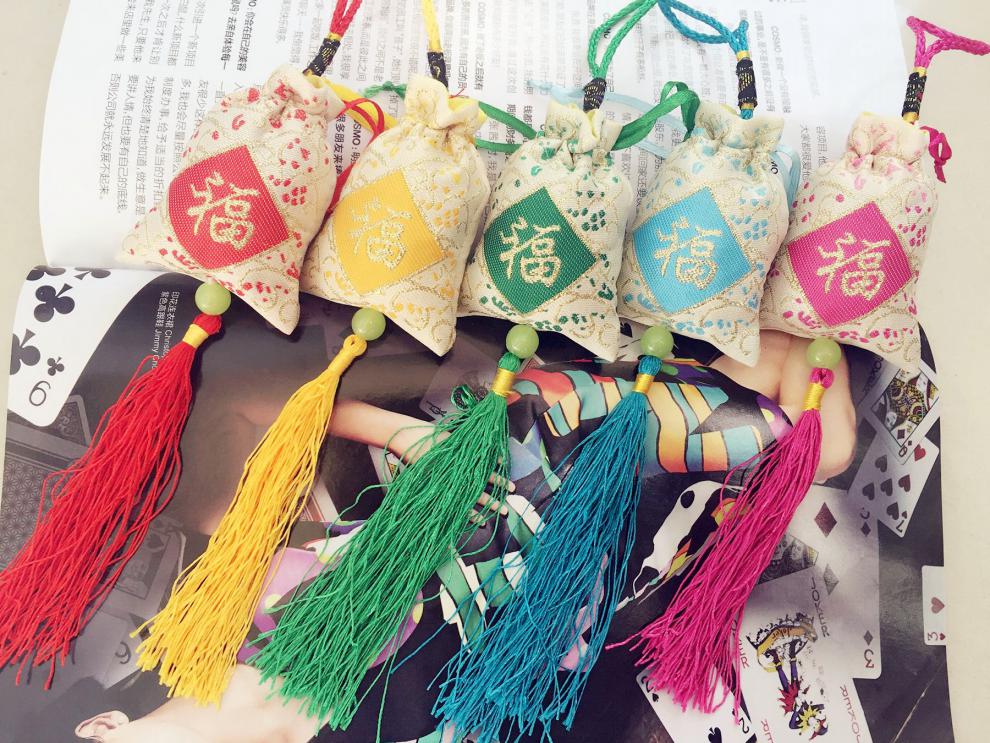 茱萸香囊 重阳节茱萸香包汽车衣柜车载小香囊除味香包薰清香持久香袋
