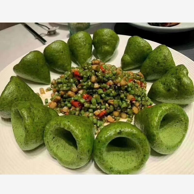 窝窝头荠菜窝窝头粗粮早餐速冻绿色营养食品配菜面食野菜 30个试吃