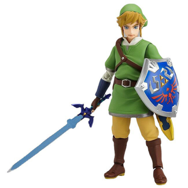 塞尔达amiibo手办figma153可动塞尔达传说天空之剑林克手办模型摆件