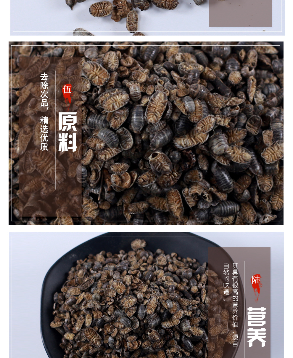 鼠妇虫 中药材散装鼠妇 潮虫 团子虫 地虱婆 地虱子新货500克 鼠妇虫